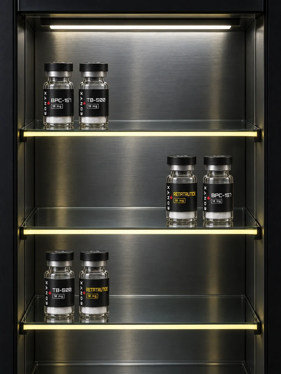 EONYX research vials stored in a Digital Fridge