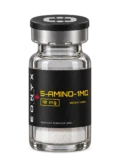 5-AMINO-1MQ 10 mg research vial — photographic illustration