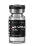 WOLVERINE 20 mg research vial — photographic illustration